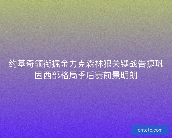 约基奇领衔掘金力克森林狼关键战告捷巩固西部格局季后赛前景明朗