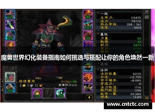 魔兽世界幻化装备指南如何挑选与搭配让你的角色焕然一新